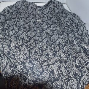 Cremieux paisley button-down dress shirt large